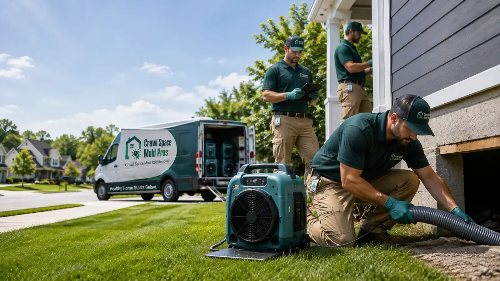 Crawl Space Mold Removal in Grafton, MA